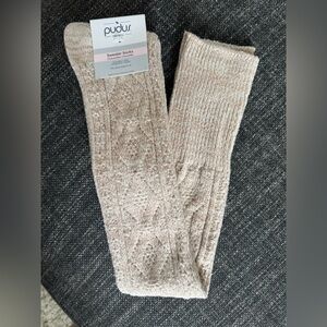 Over the knee sweater socks